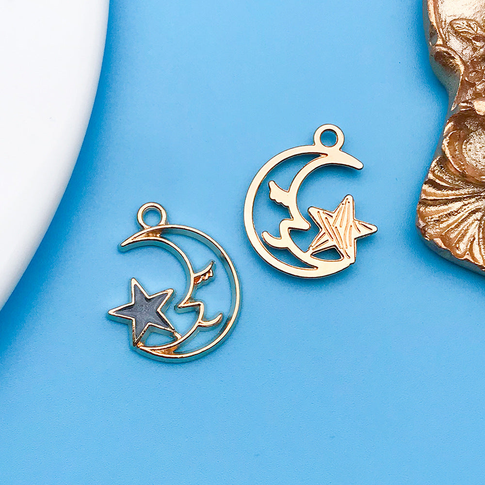 Wholesale Black Drip Oil Alloy Cartoon DIY Necklace, Bracelet, Pendant